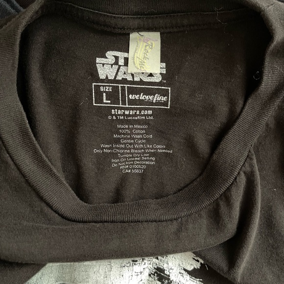 Star Wars Death Star Men's Graphic T-Shirt Size L Short Sleeve Black - Picture 3 of 3